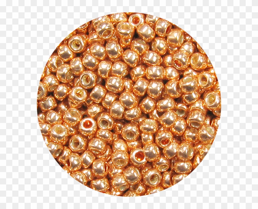 15/0 Japanese Seed Bead Permanent Metallic Copper P481 - Pearl Clipart