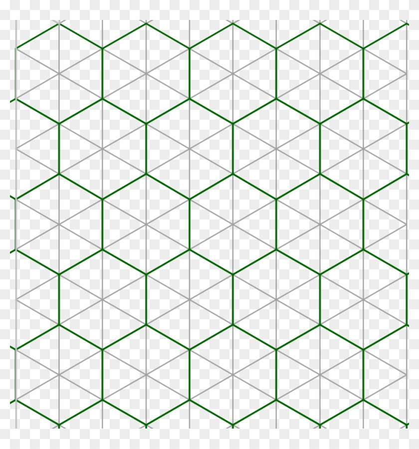 Un Hexagono En Origami - Red De Triangulos Clipart #5168373