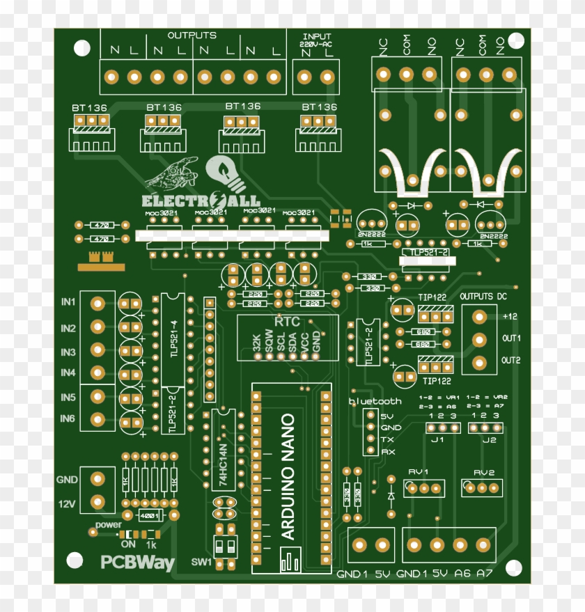 Tarjeta De Control Para Las Industrias Altamente Aislados - Electronics Clipart #5168441