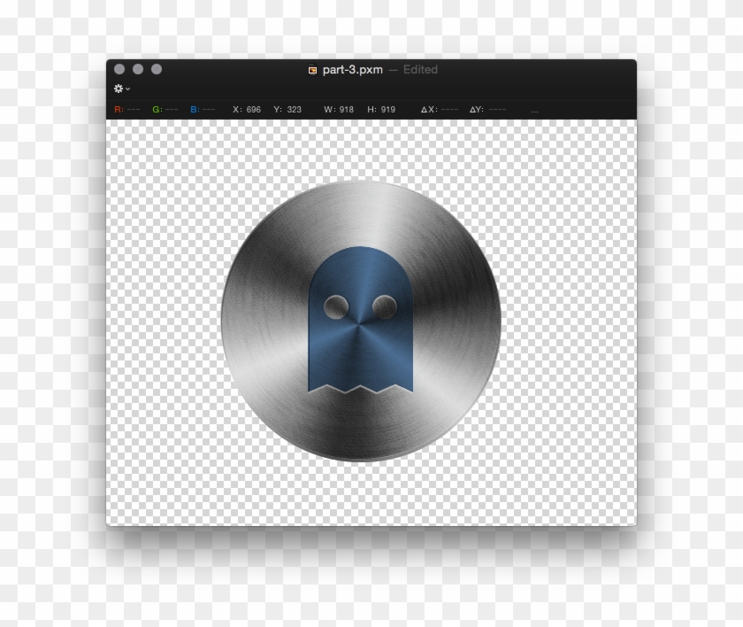 Awesome, We Now Have A Metallic Button, With A Pacman - Multimedia Software Clipart