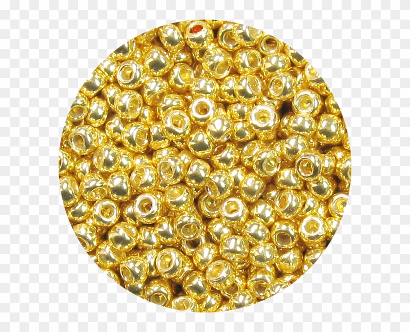15/0 Japanese Seed Bead Permanent Metallic Gold P471 - Circle Clipart #5168778