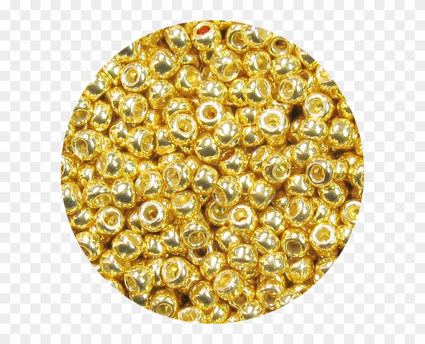 15/0 Japanese Seed Bead Permanent Metallic Gold P471 - Circle Clipart