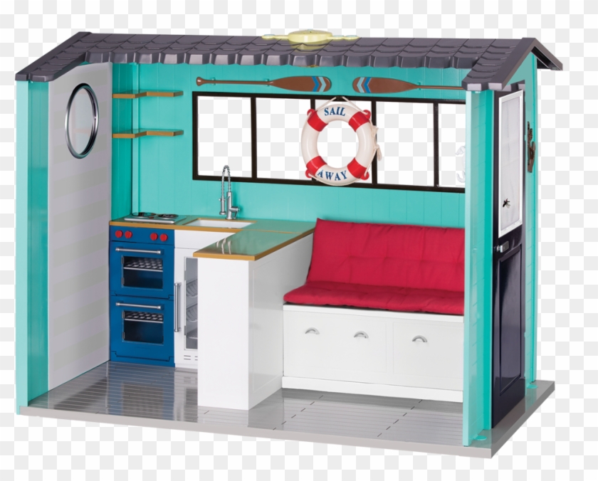 View Of House Alone - Our Generation Beach House Clipart