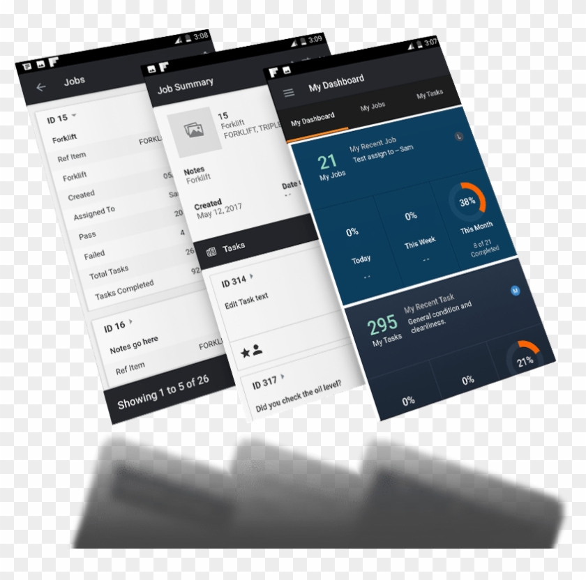 Inspection App 3 Screens - Gadget Clipart #5169523