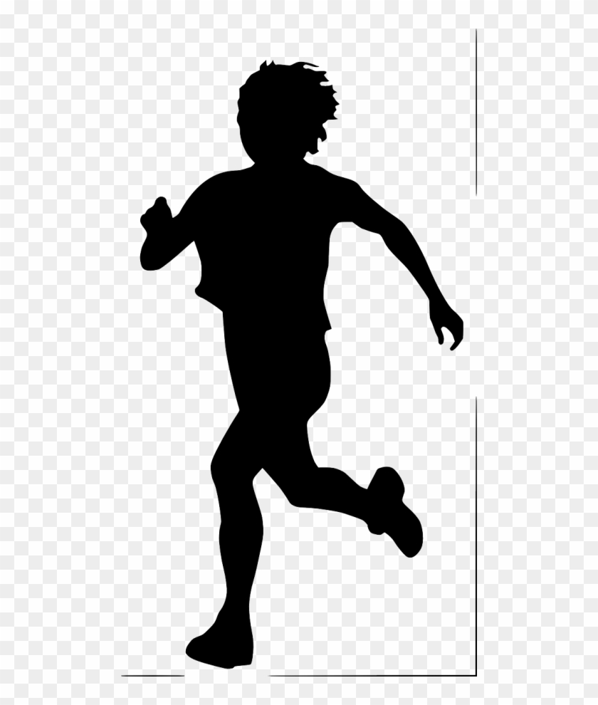 Person Fitness Health - Silhouette Of Person Running Clipart