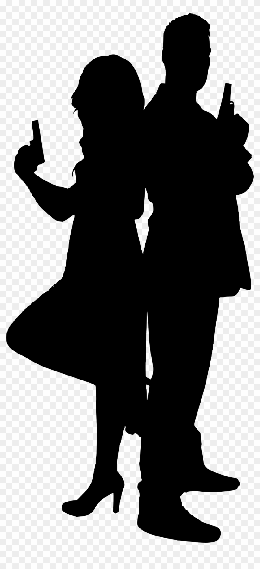 James Bond Silhouette Png - Spy Silhouette Png Clipart