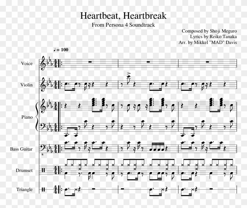 Heartbeat, Heartbreak Sheet Music Composed By Composed - Spectre Alan Walker Flute Sheet Music Clipart #5170129