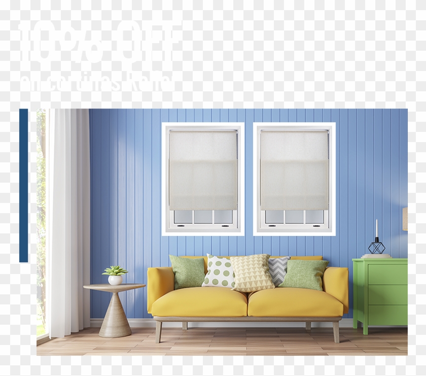 15% De Descuento En Cortinas Roller - الوان دهانات Clipart