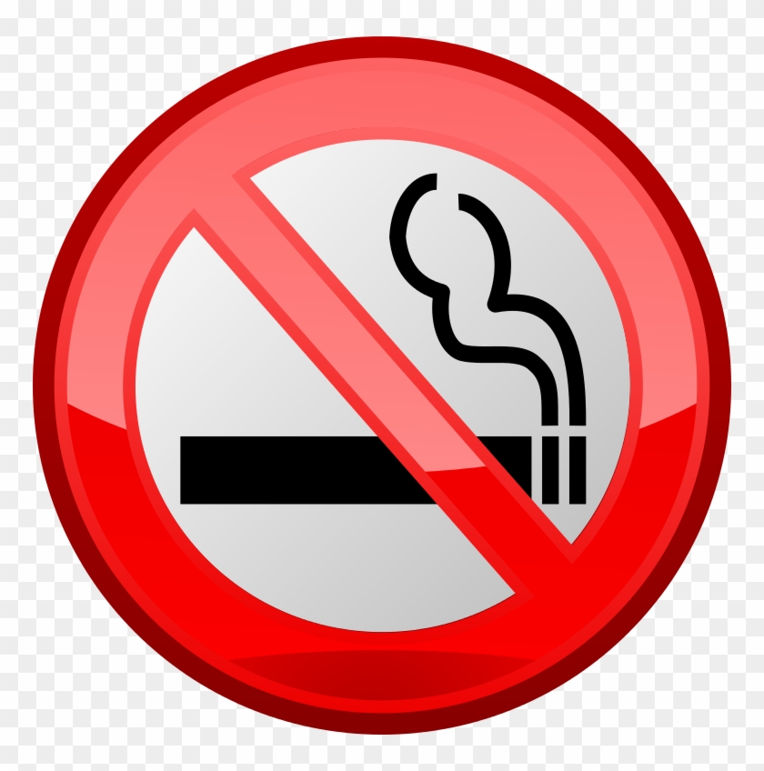 No Smoking Nuvola - Stop Air Pollution Signs Clipart #5172306