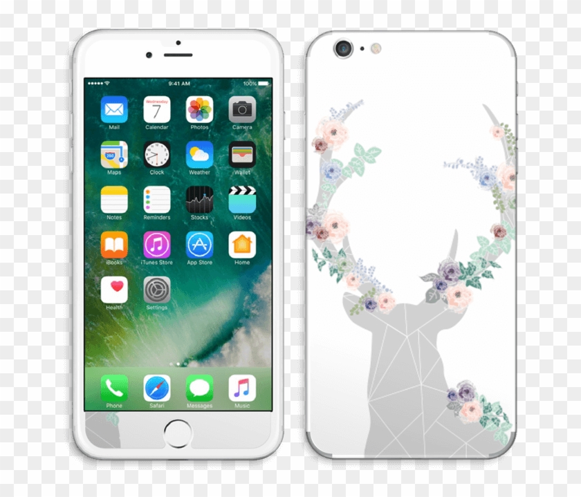 Blooming Deer Skin Iphone 6 Plus - Iphone 7 Plus India Clipart #5172614
