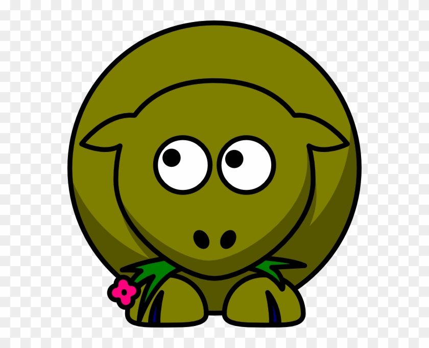 Olive Green Two Toned Looking Up To Left Png - Sheep And Goats Parable Cartoon Clipart #5172982