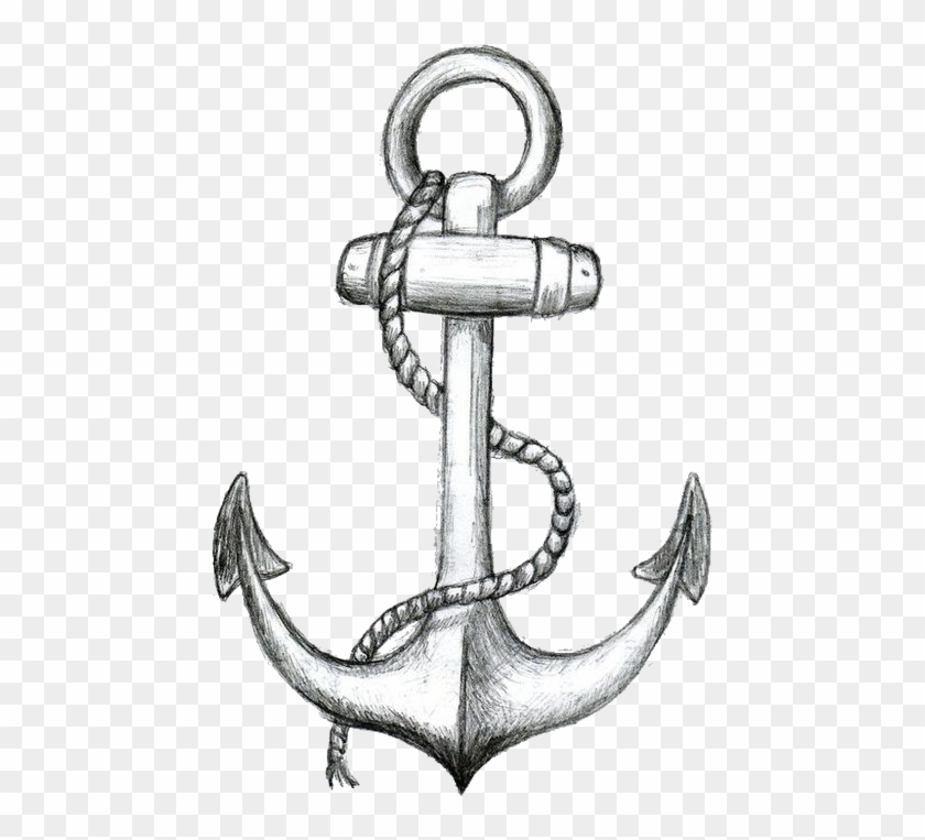 Ancla Blancoynegro Tumblr Freetoedit - Transparent Transparent Tumblr Anchor Clipart