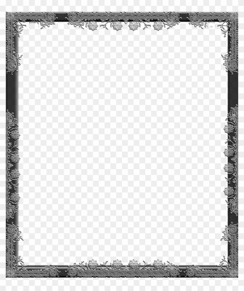 Gothic Flower Border Design - Transparent Gothic Border Clipart #5173479