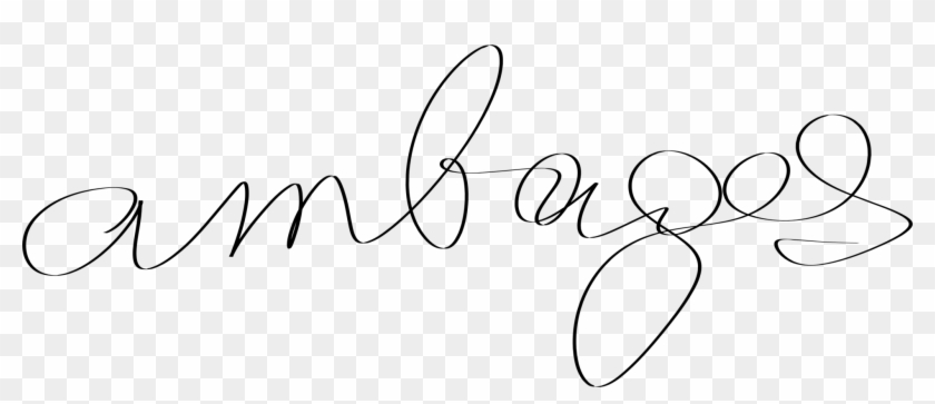 Calligraphy Logo Line Art Latin Cartoon - Line Art Clipart #5173518