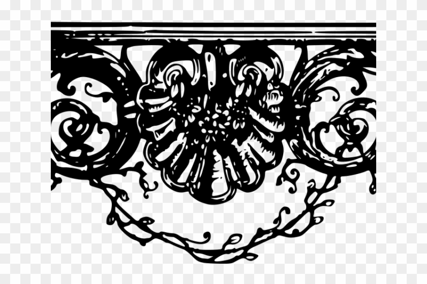 Gothic Clipart Divider - Black Gothic Frame Png Transparent Png