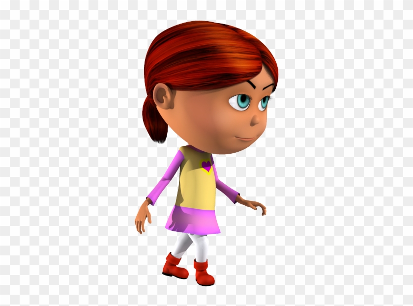 Isabella 3d Character Walking With Style - Cartoon Clipart