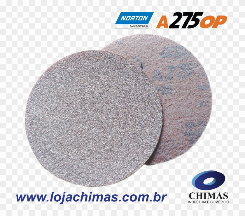 Disco Lixa Pluma Papel C/ Velcro A275 127mm - Norton Abrasives Clipart