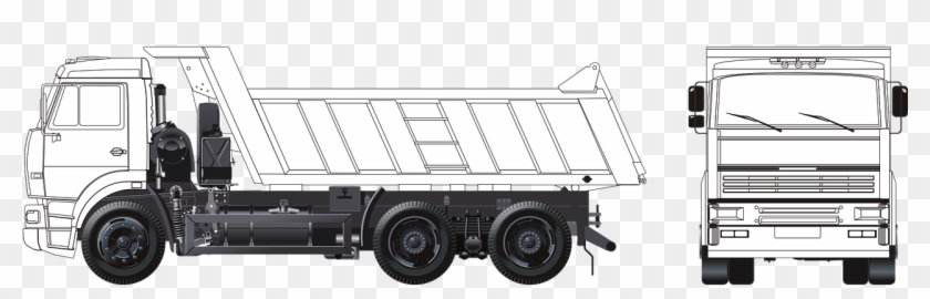 Truck,kamaz,russian - รูป วาด รถ บรรทุก Clipart #5174935