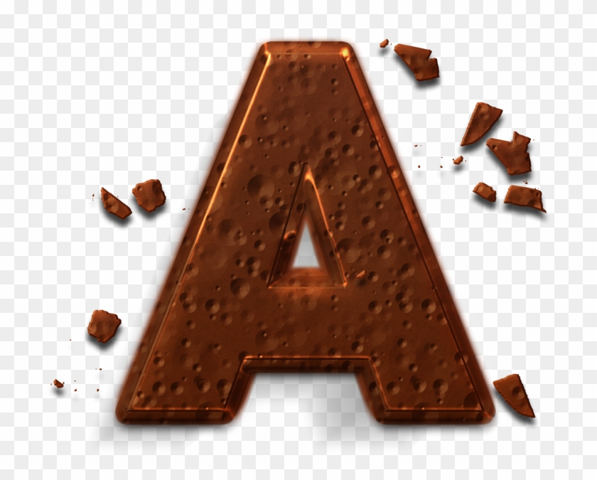 Chocolate Style 3d Letter A - Chocolate Clipart #5175031