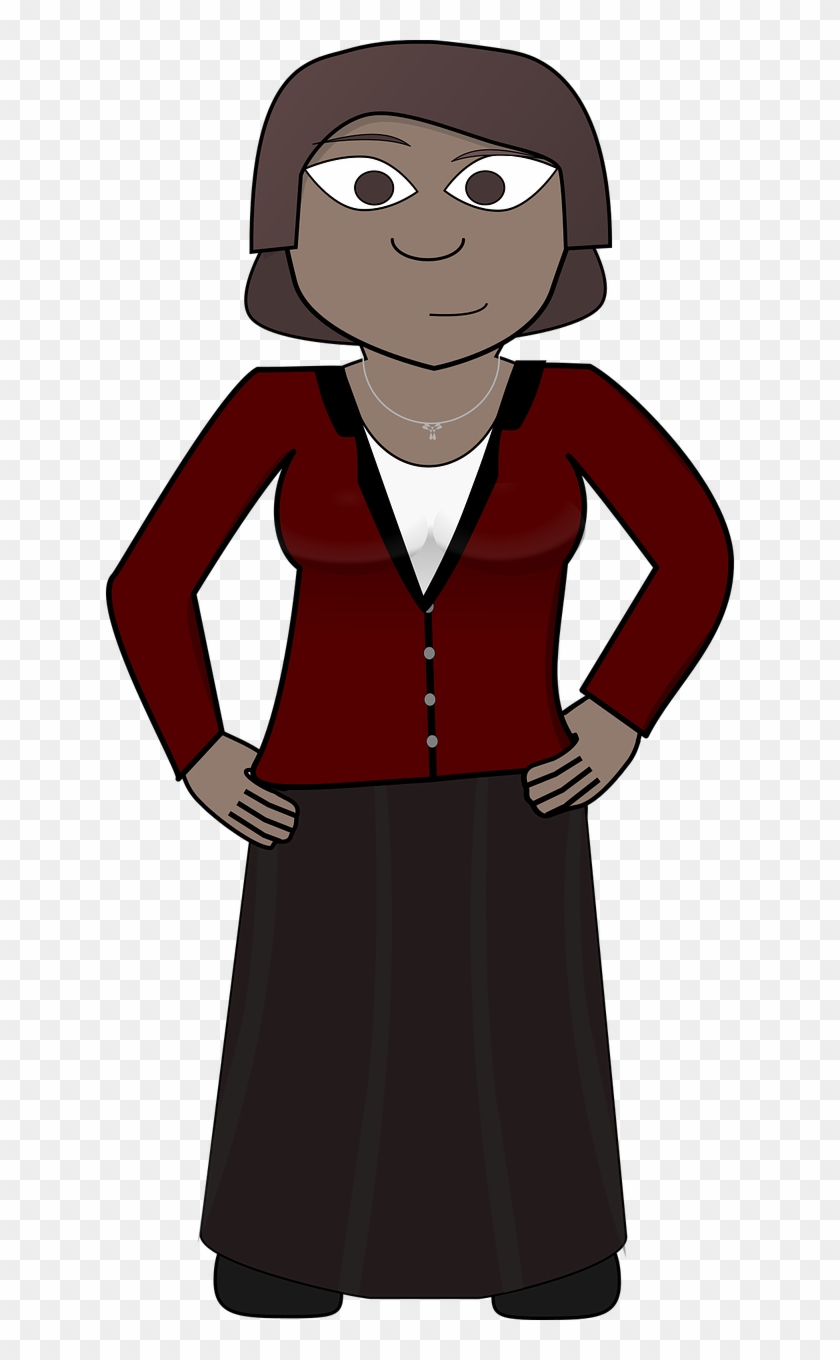 Confident Business Woman Png Image - African American Woman Cartoon Png Clipart #5175308