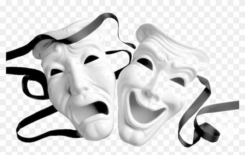 All - Happy And Sad Theater Faces Clipart