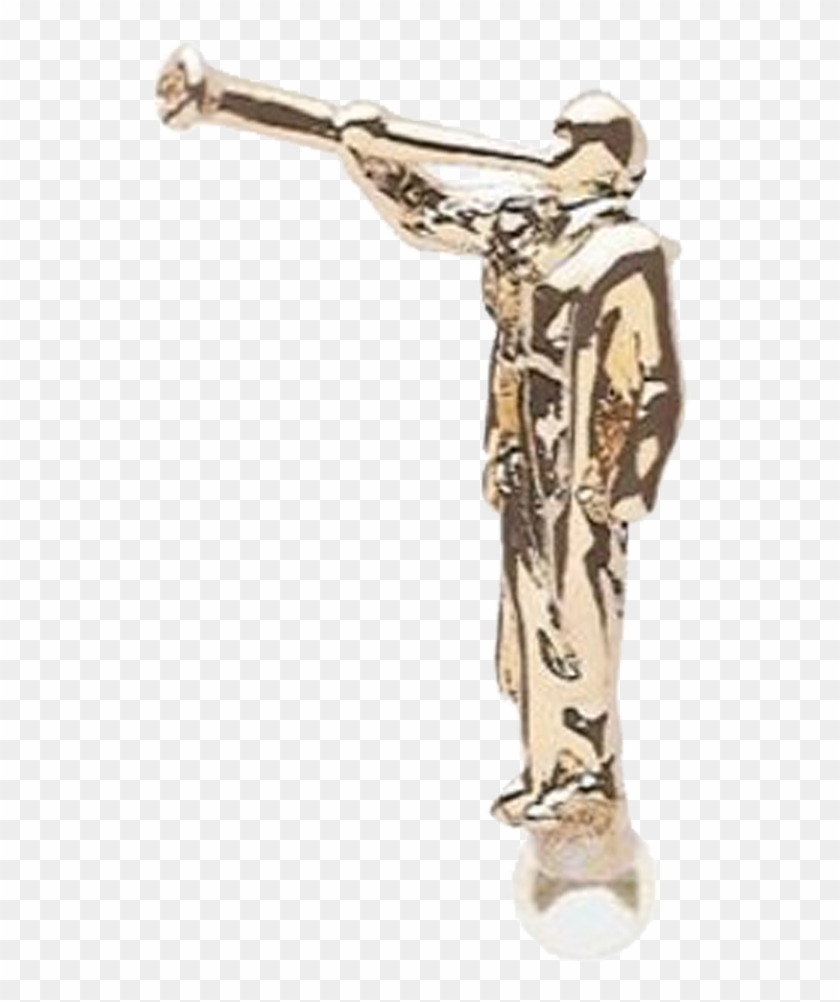 Angel Moroni On Pearl Pin - Figurine Clipart