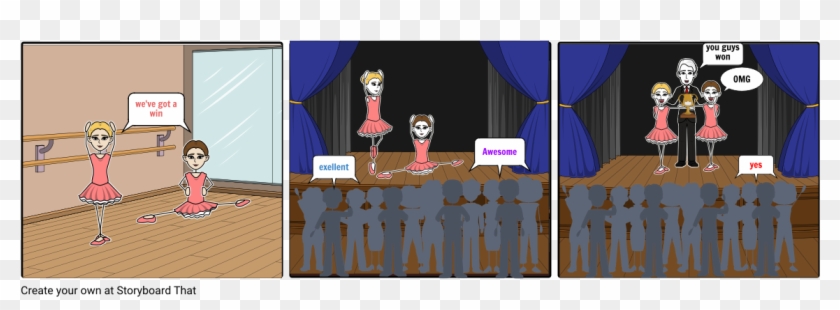 Confident Bellarina's - Cartoon Clipart