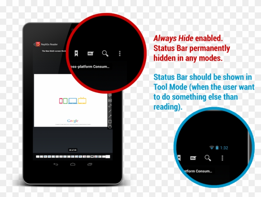 Hiding Status Bar Do It Properly - Mobile Phone Clipart