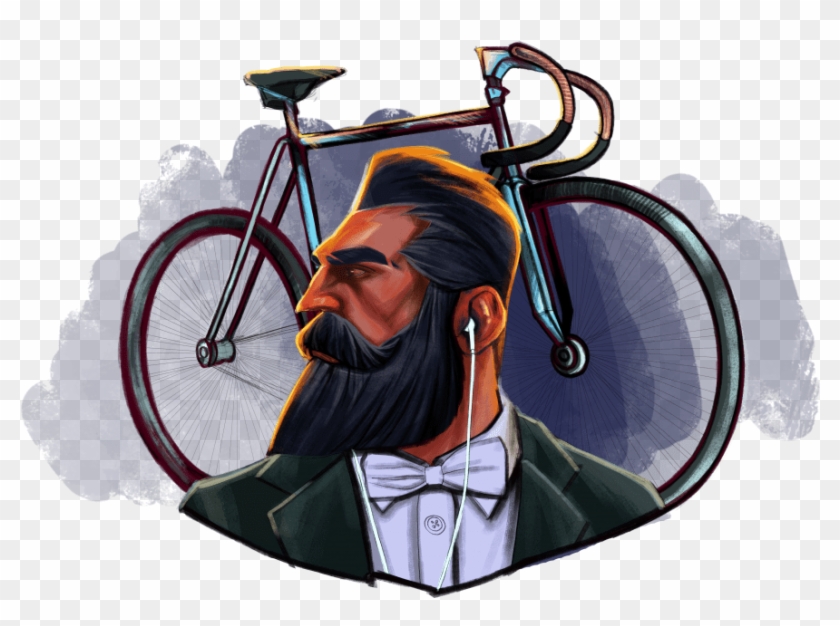 Hipster Buy T Shirt Design - Hybrid Bicycle Clipart #5175909