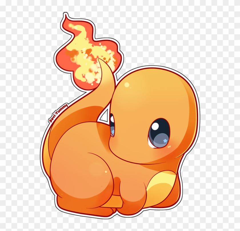 Charmander By Seviyummy Pics - Charmander Chibi Png Clipart