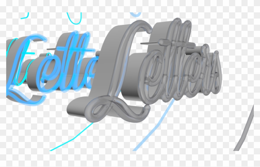 Neon Letters 0 Neon Letters - Illustration Clipart