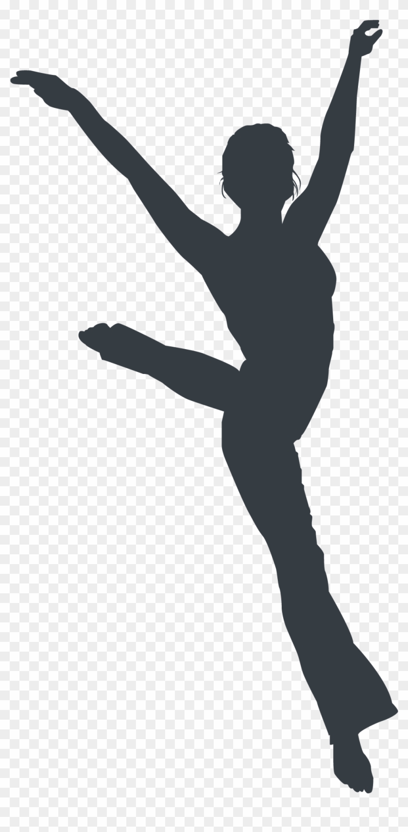 Athlete Silhouette - Silhouette Clipart