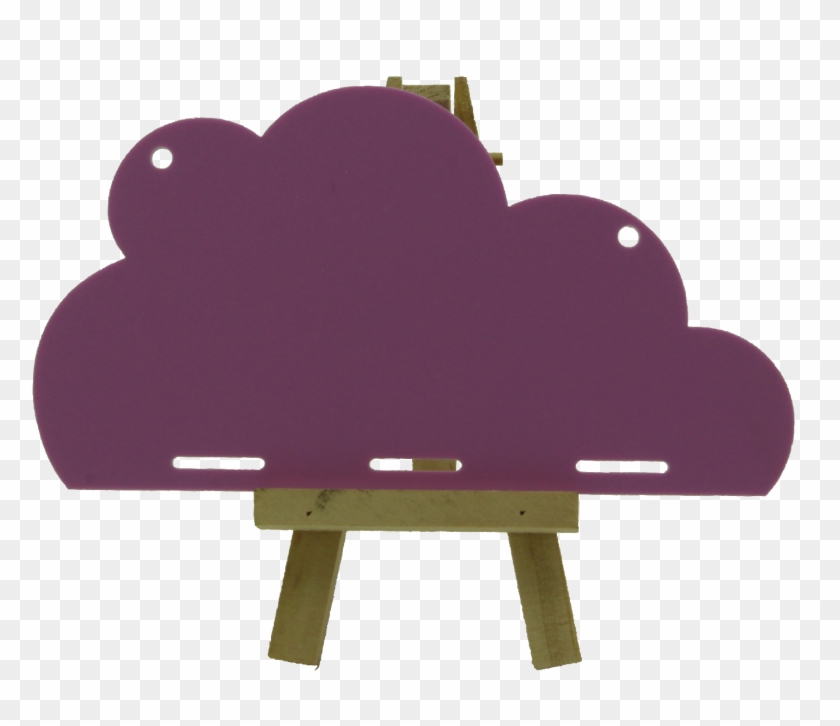Blank Cloud Bow Holder - Bench Clipart