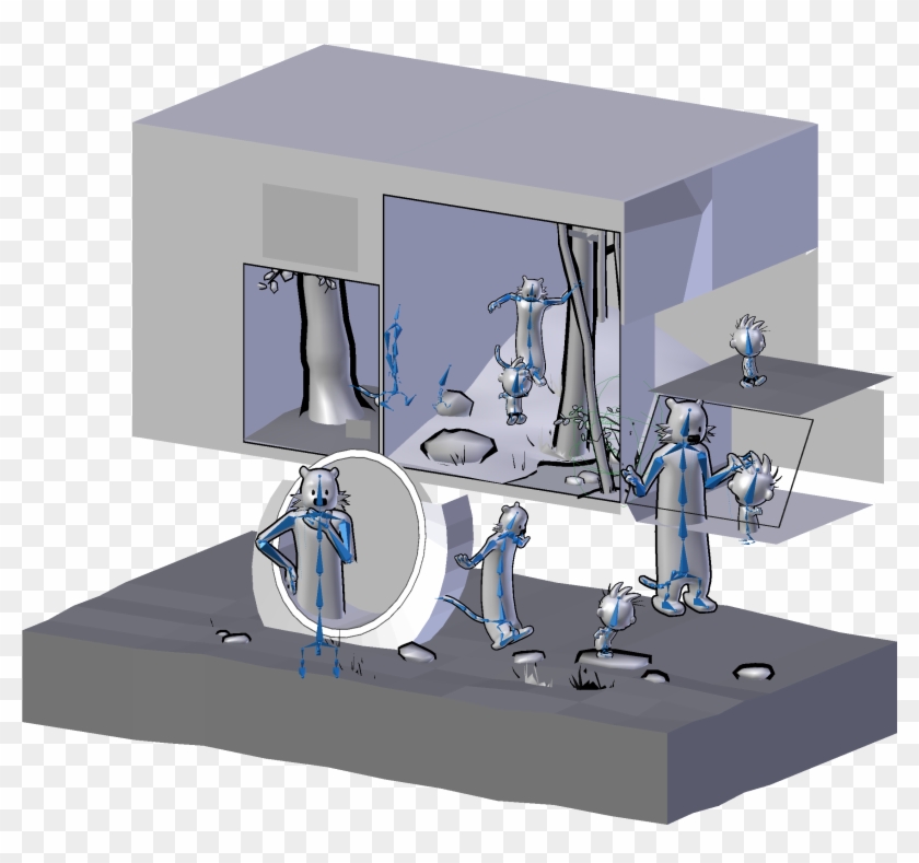 Calvin Hobbes 3d Breakdown - Calvin And Hobbes 3d Comic Clipart #5177378