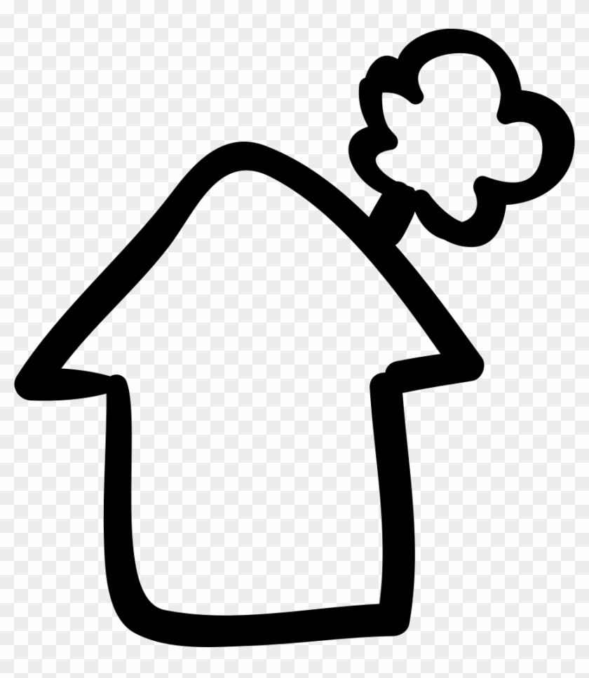 Chimney Smoke Png - Casa Con Humo Png Clipart #5177405