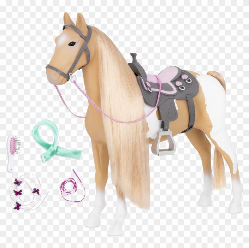 Palomino Hairplay Horse All Components - Our Generation Palomino Paint Horse Clipart