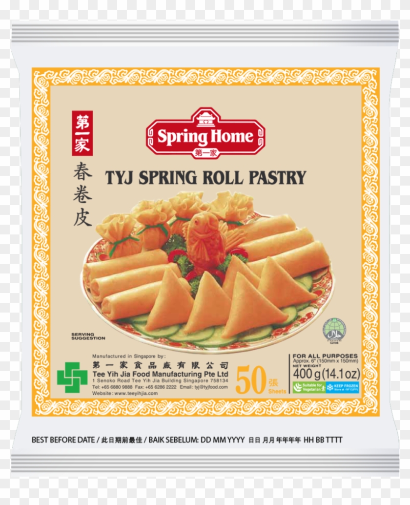 Tyj Spring Roll Pastry - Tyj Spring Roll Pastry Size Clipart #5177568