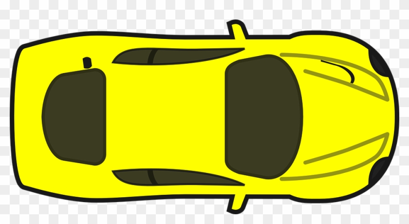 Cartoon Cars Birds Eye View - Car Birds Eye View Drawing Clipart