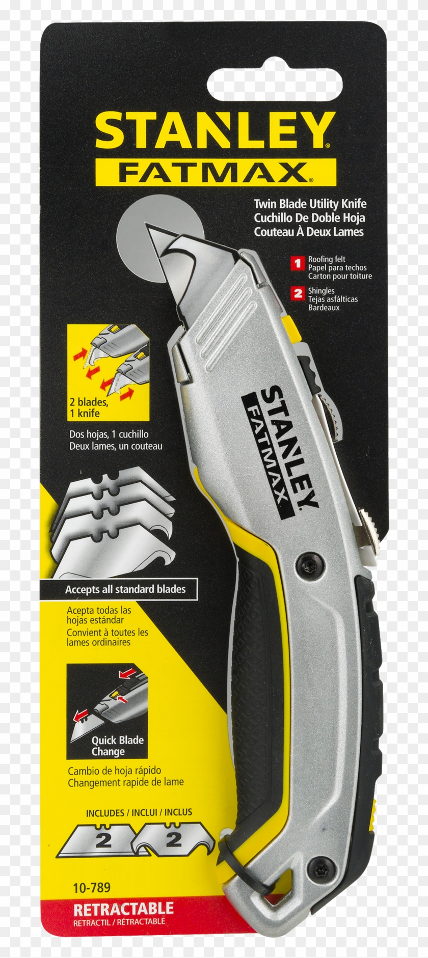 Stanley Fatmax Xtreme 10 789 Twin Blade Utility Knife Clipart (5177710