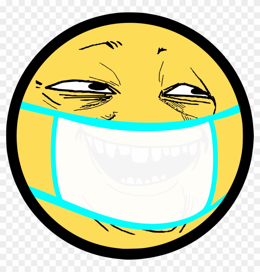 Influenza Cliparts - Yellow Troll Face Png Transparent Png #5177779