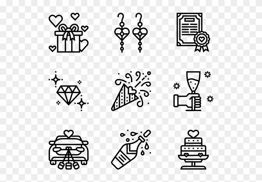 Vector Black And White Library Heart Icons Free - Battery Icon Clipart #5177917