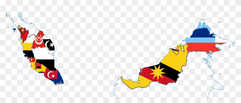Malaysia Flag Map Png - Flag Map Malaysia Clipart #5178148