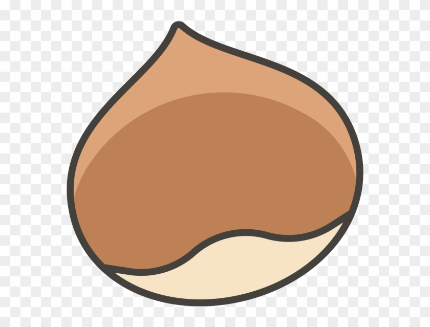 Chestnut Emoji Icon - Illustration Clipart