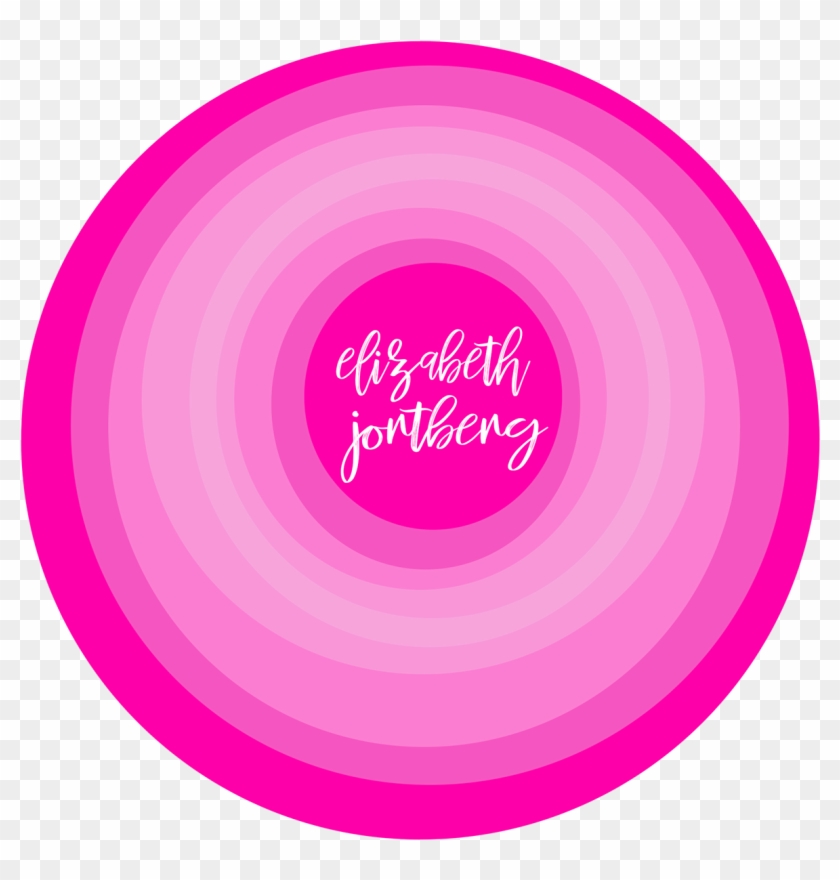 Off Center Fade Circle Personal Logo Pink - Peace And Love Clipart