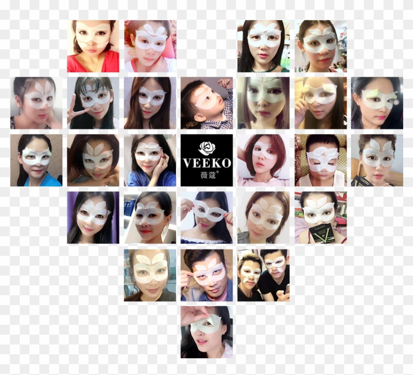 Dark Circle Fading Firming Fox Eyes Mask 3 - Collage Clipart