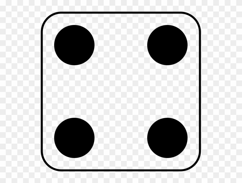 3 Dots - Dice 4 Clipart #5179612