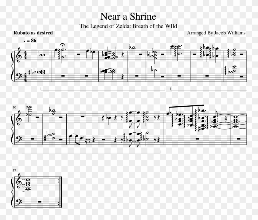 Near A Shrine - Nothing Else Matter Notes Clipart #5179908