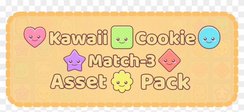 Kawaii Cookie Match-3 Asset Pack - Watermelon Clipart