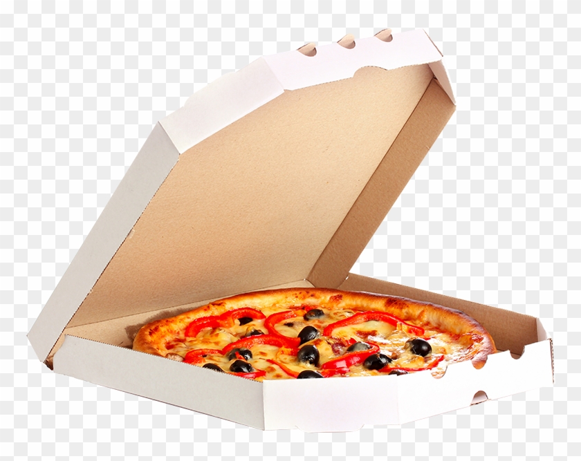 Caja Pizza T - Pizza En Caja Png Clipart
