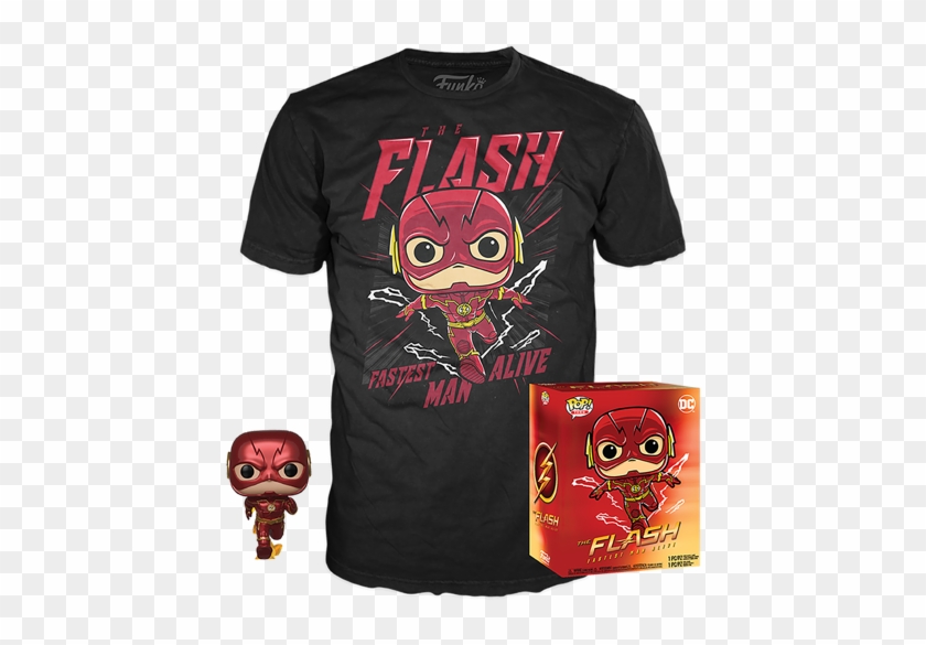 Morty Tiny Rick With Guitar Pop , Dc Comics The Flash - Funko Tee Black Panther Clipart #5181564